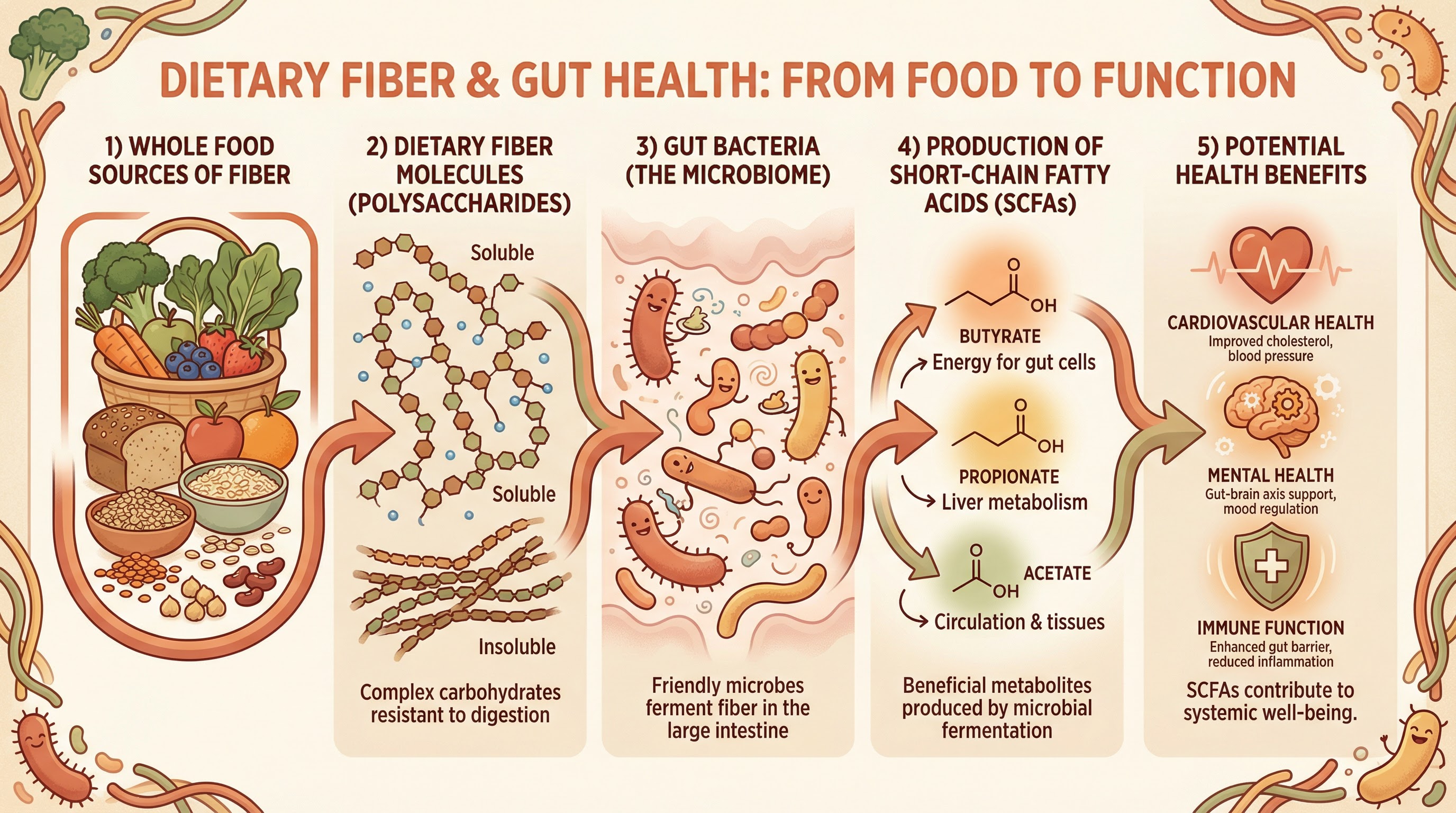 Dietary Fiber Fermentation Process
